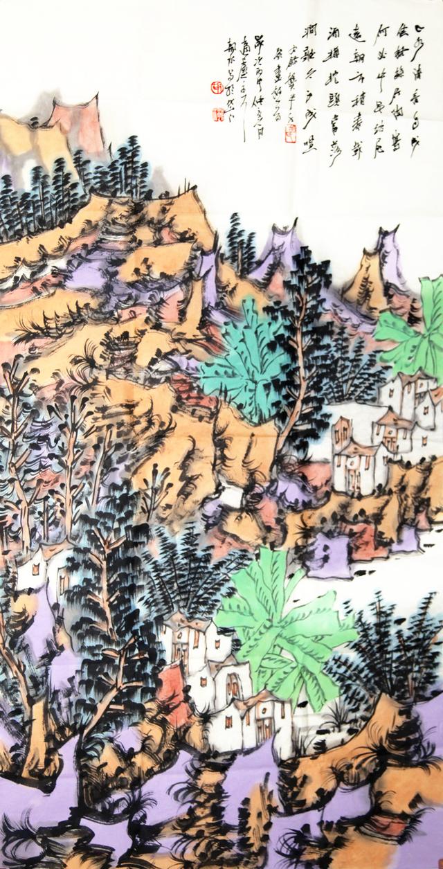 胡朝水创造一个与众不同的山水画新天地