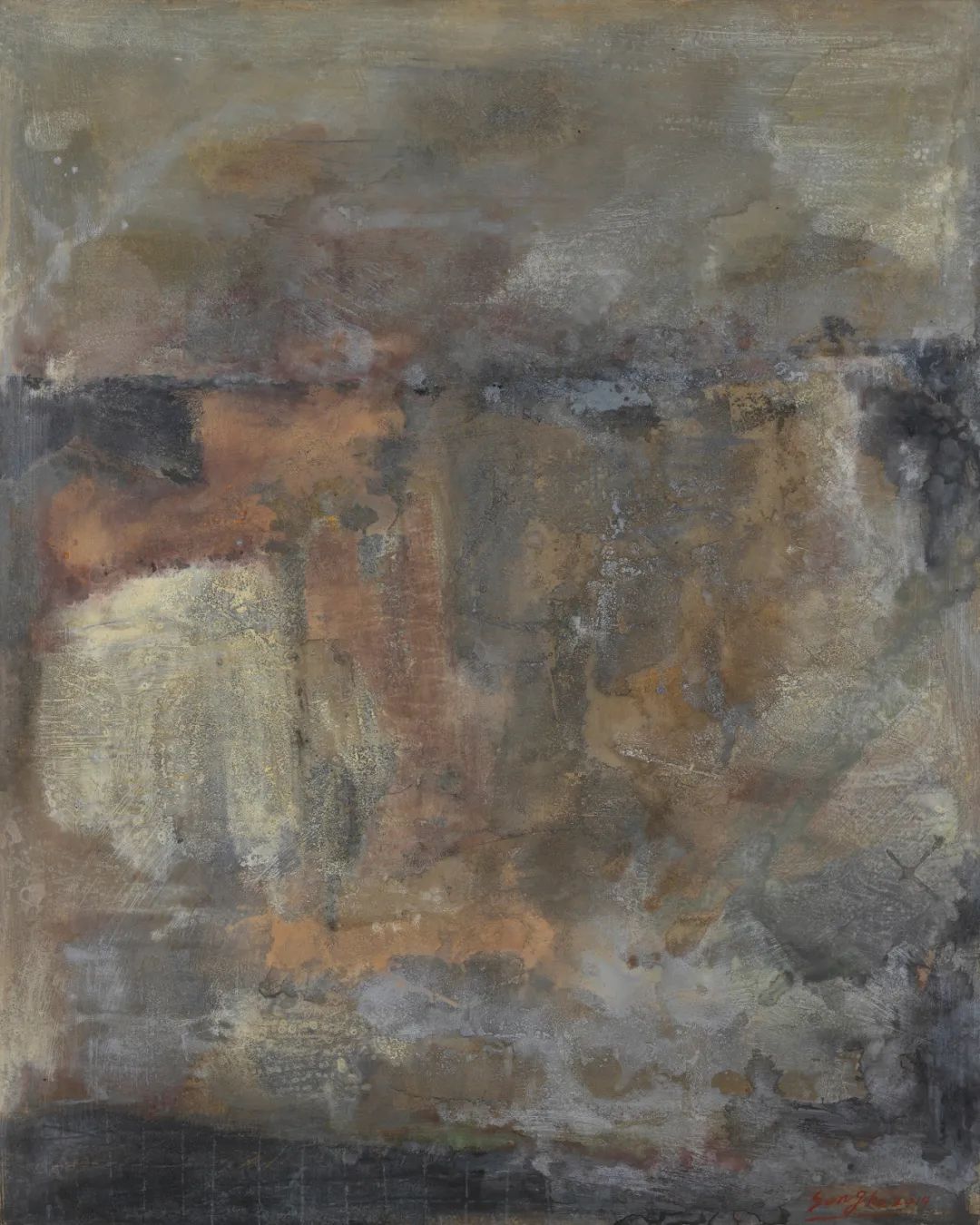 宋克 《乡韵》 120×150cm 布面综合材料 2009