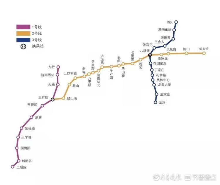 济南地铁进入换乘时代2号线发车间隔工作日高峰期6分45秒