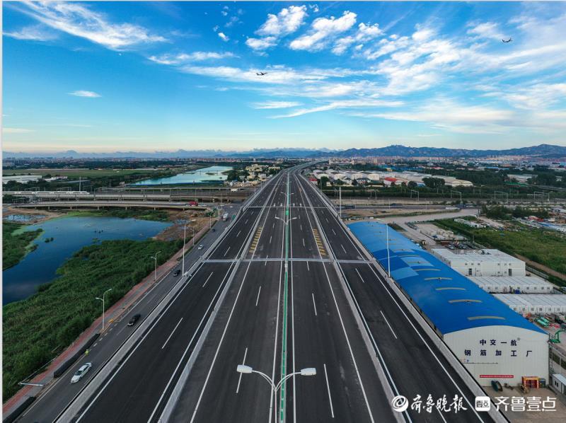 一航局二公司参建的青岛新机场高速连接线(双埠-夏庄段)项目正式通车