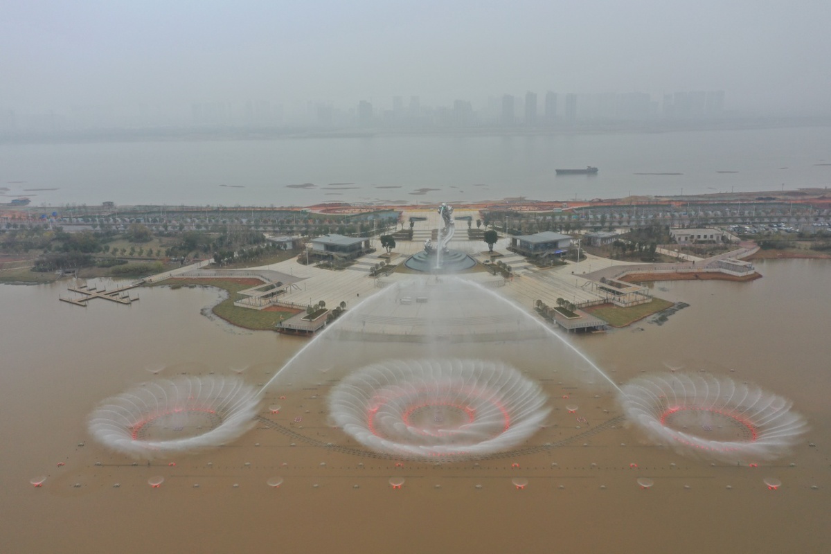 南昌红谷滩九龙湖湿地公园四季有景,处处见景