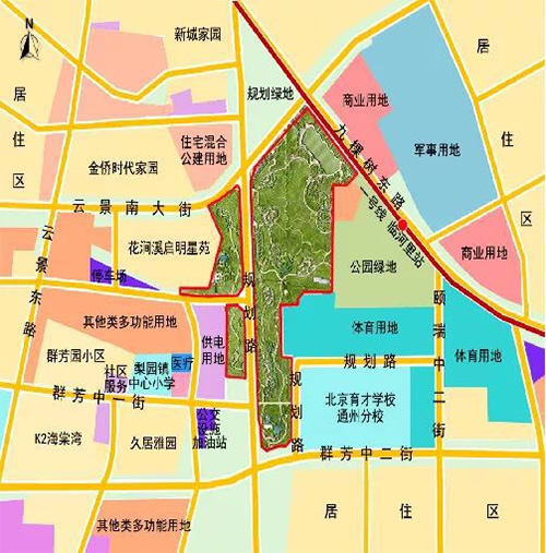 副中心三大城市公园之一:通州区梨园城市森林公园