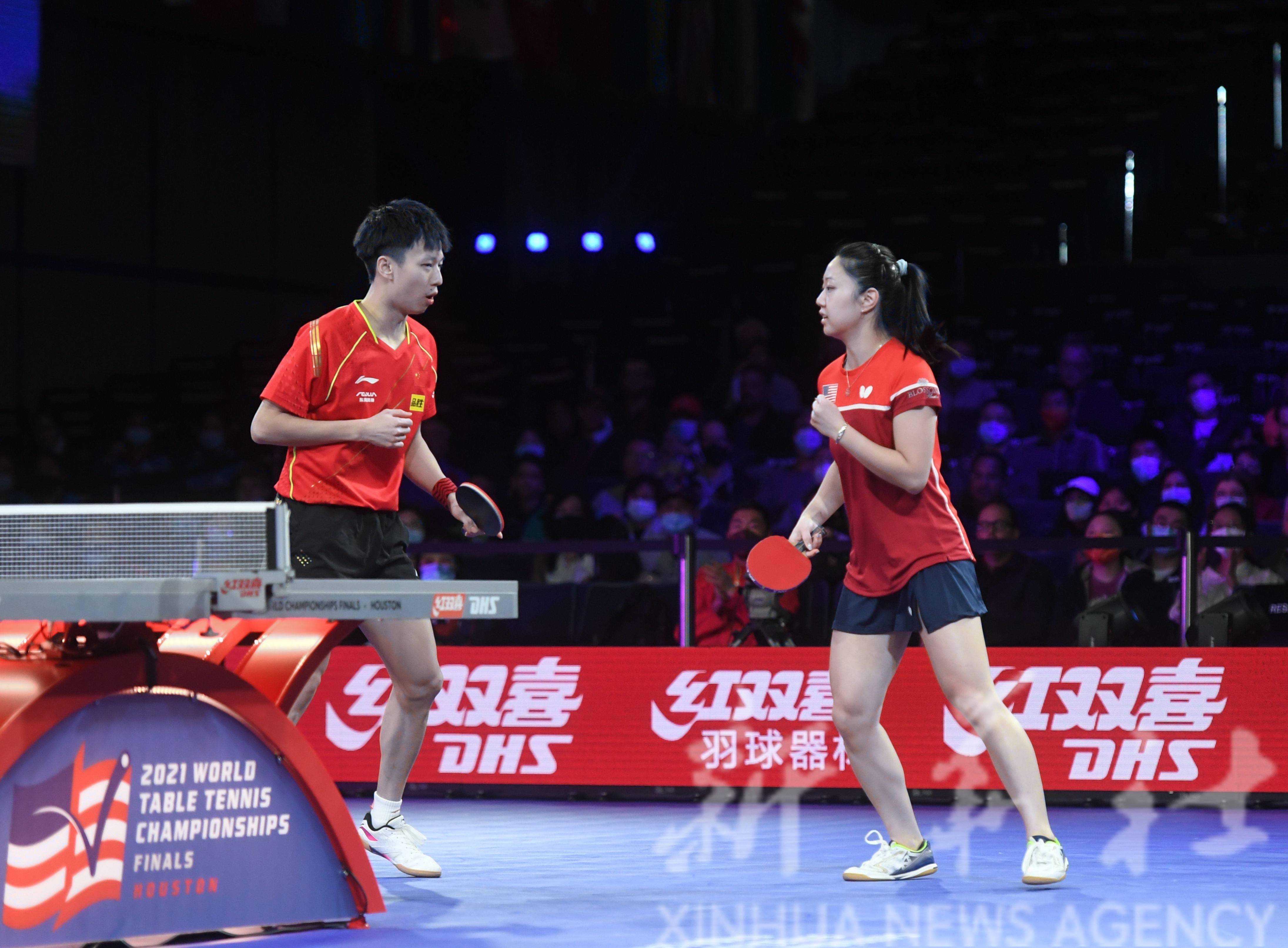 乒乓球世乒赛林高远张安晋级混双八强