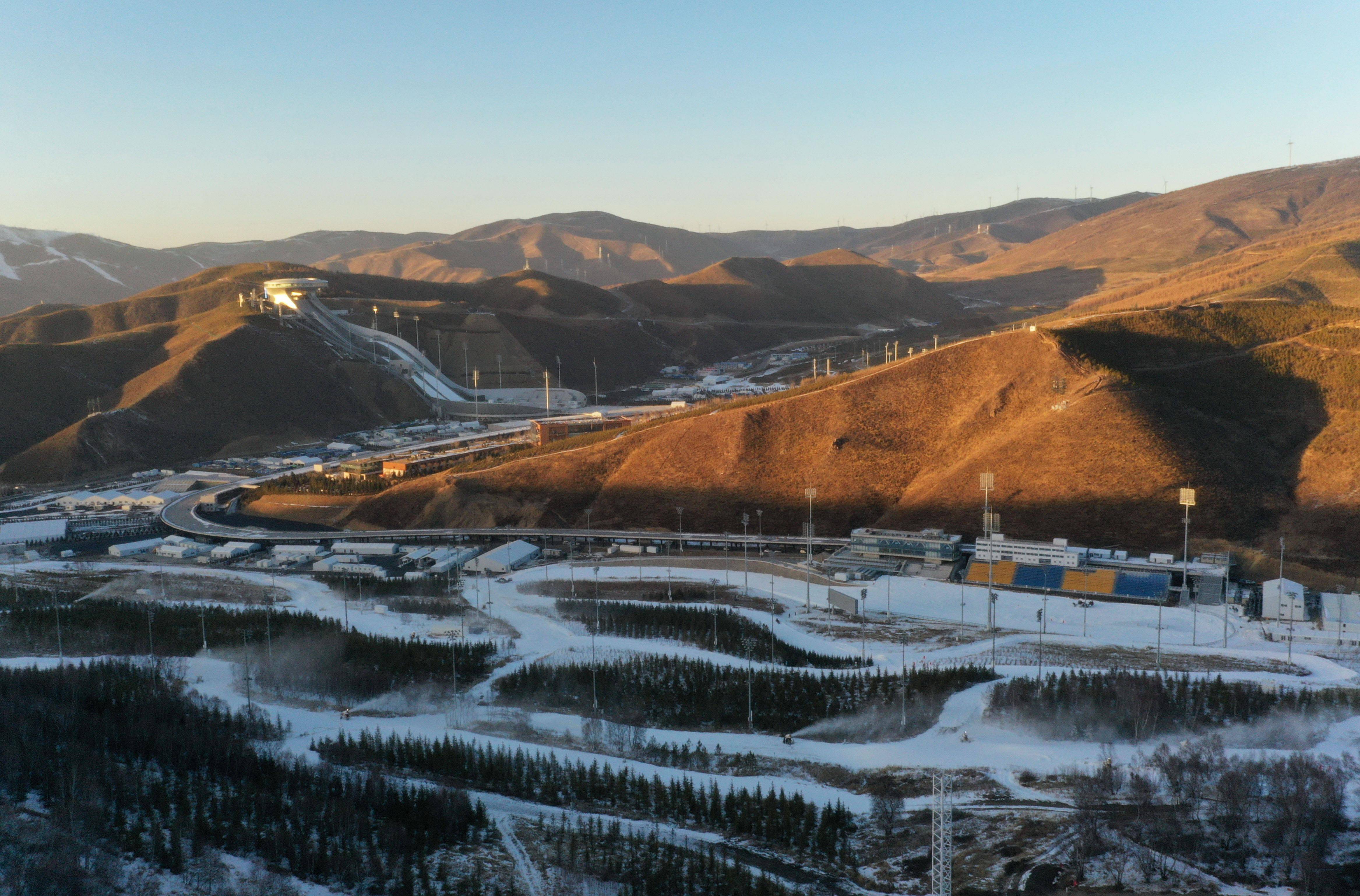 张家口赛区国家越野滑雪中心待迎高光时刻