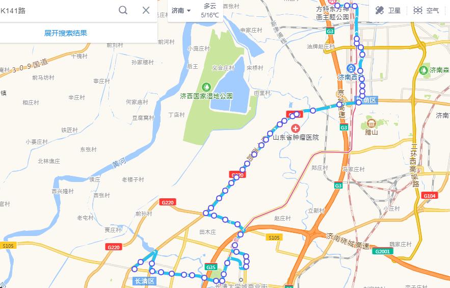 白马山西路施工基本结束,济南公交k124路恢复原线运行