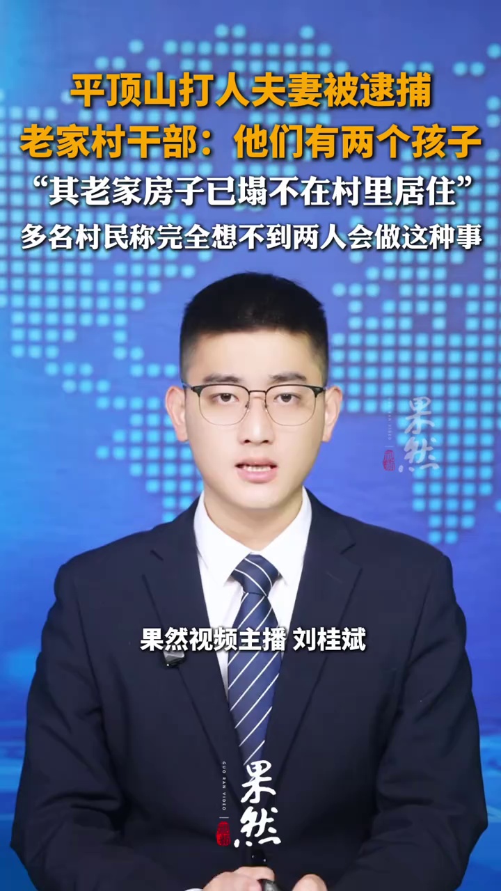 平顶山打人夫妻被逮捕，老家村干部：他们有两个孩子，其老家房子已塌不在村里居住，多名村民称完全想不到两人会做这种事