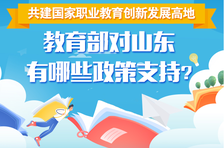 共建国家职业教育创新发展高地，教育部对山东有哪些政策支持？