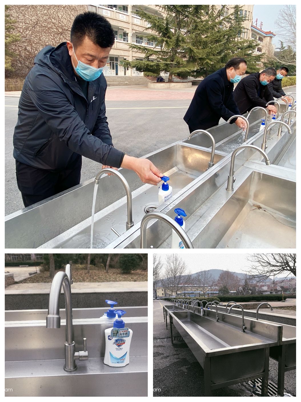 实战演练仲宫镇中心中学开展模拟开学和应急处置演练