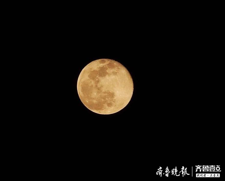 4月8日晚，离济南最近的超级月亮是这个颜色
