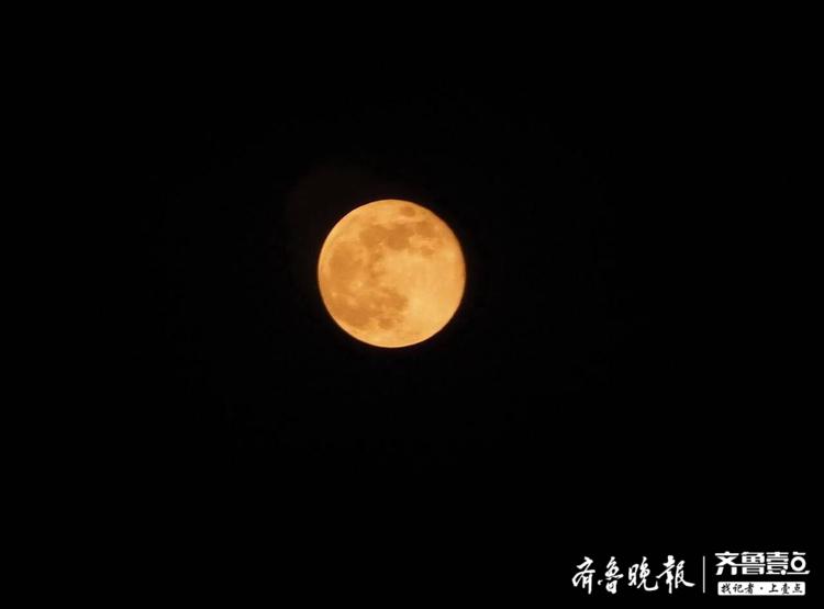 4月8日晚，离济南最近的超级月亮是这个颜色
