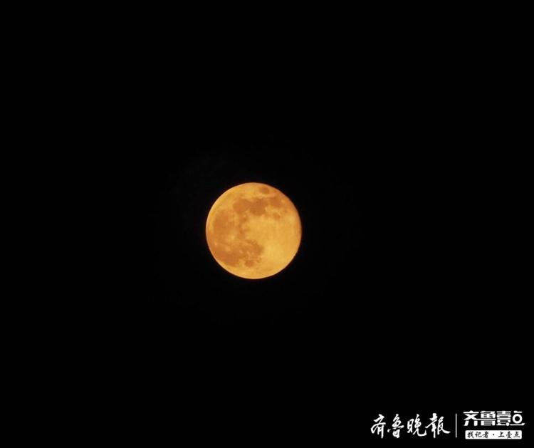 4月8日晚，离济南最近的超级月亮是这个颜色