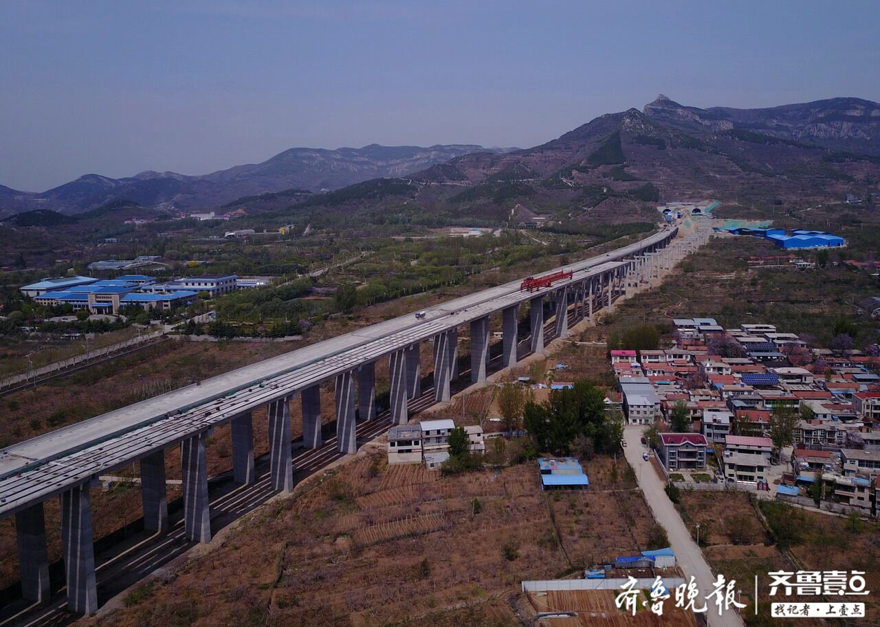 航拍济泰高速济南锦绣川段，计划年中通车后十分钟可进南山