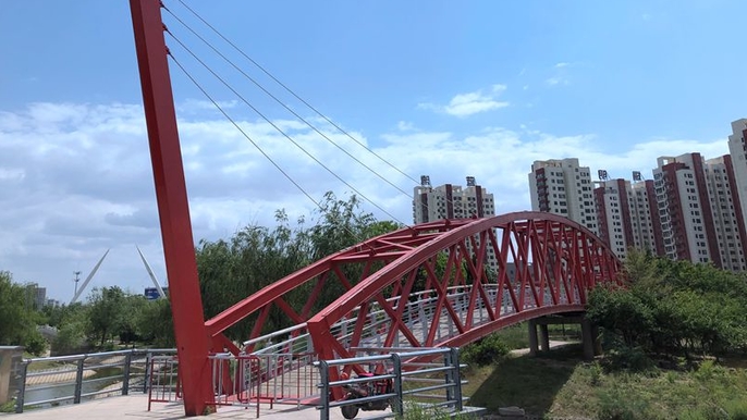 原创|走近雨后天晴的禹城彩虹桥,如此纯净!