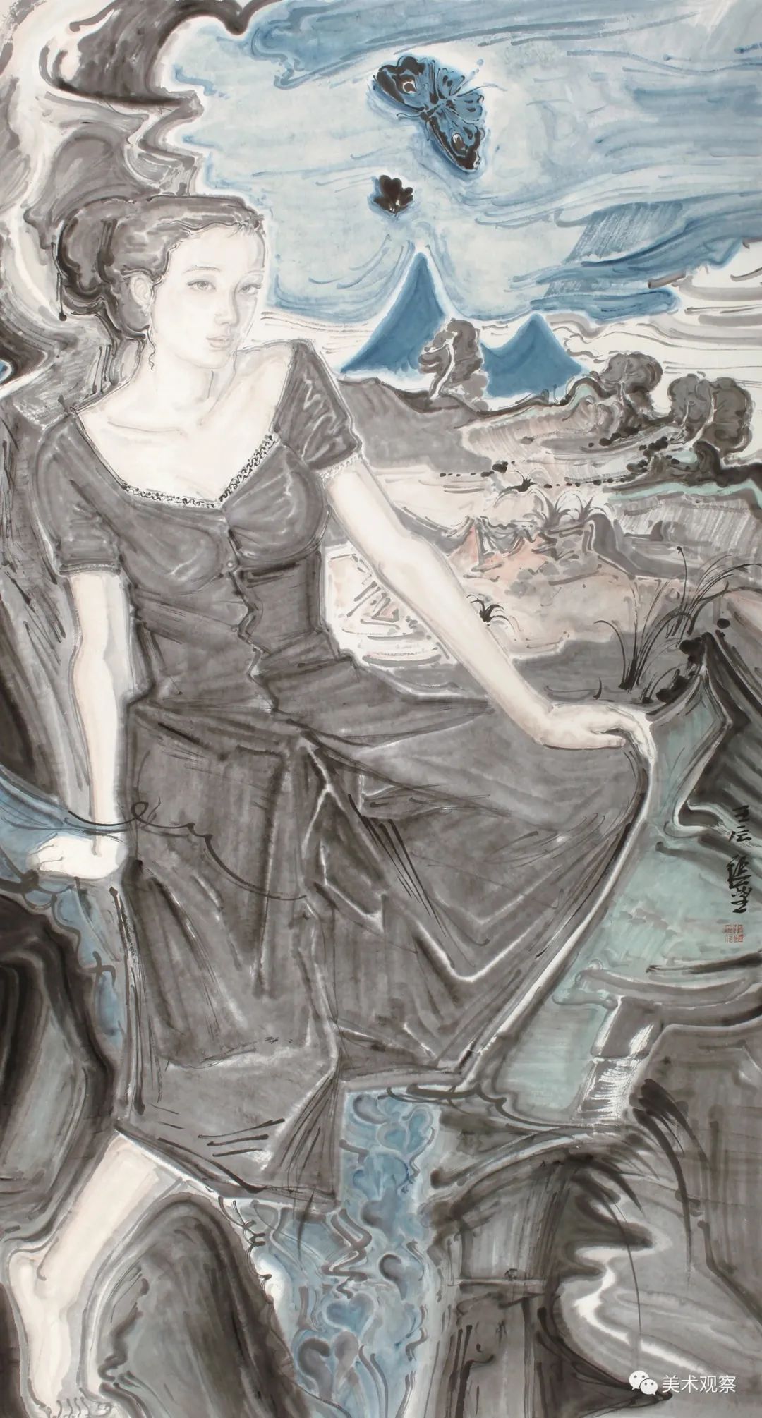 咏物不只为精神新现实主义水墨理念中的张望绘画