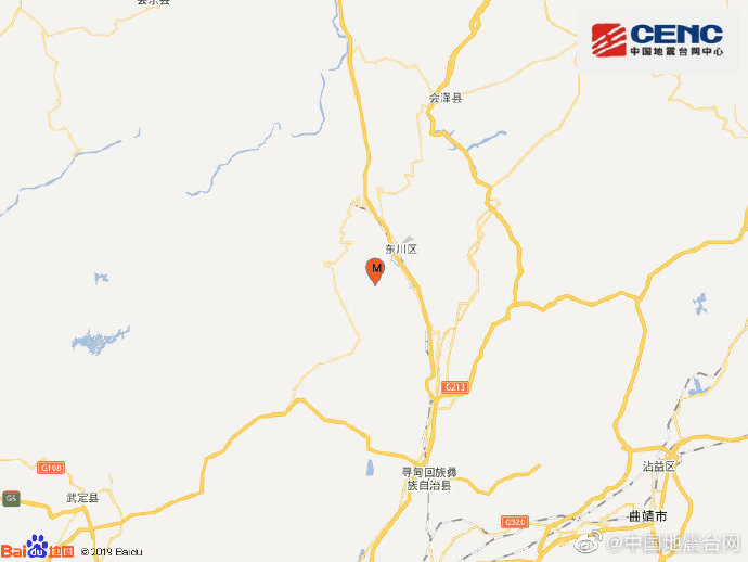 刚刚云南昆明市东川区发生42级地震当地震感强烈