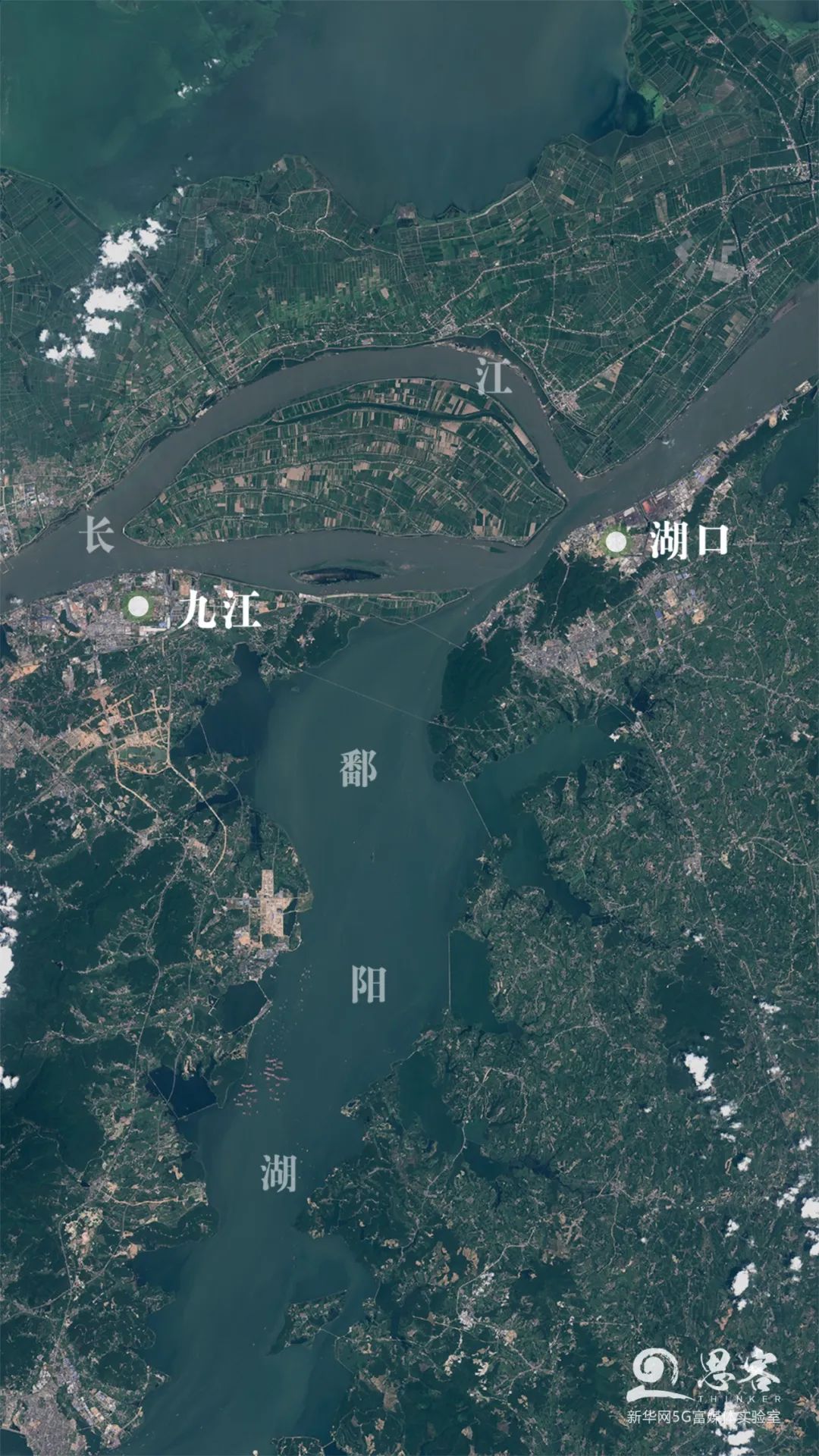 卫星地图看洪灾告急的鄱阳湖发生了什么