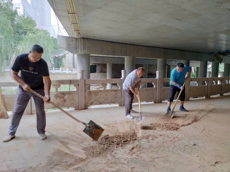 黨建引頸鴻園社區(qū)清算河流周邊淤泥垃圾-河道淤泥清理(圖3)