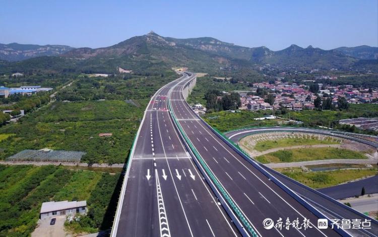 在建济泰高速济南段雄伟壮丽，工程已近尾声