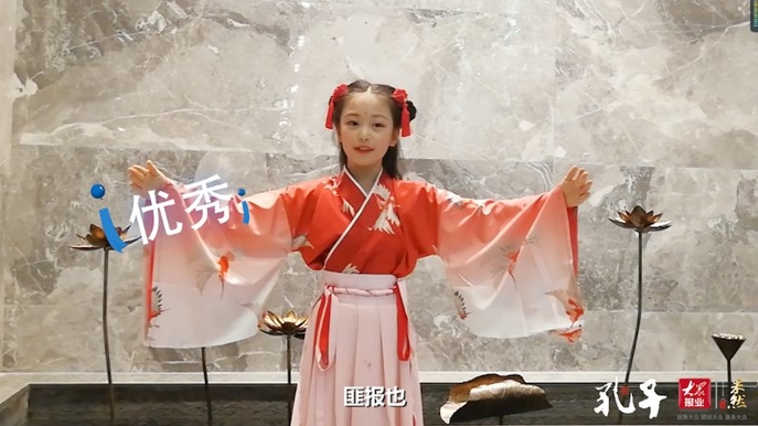 果然视频|国学诵读大赛小美女吟诵《诗经·木瓜》，传唱诗词之美