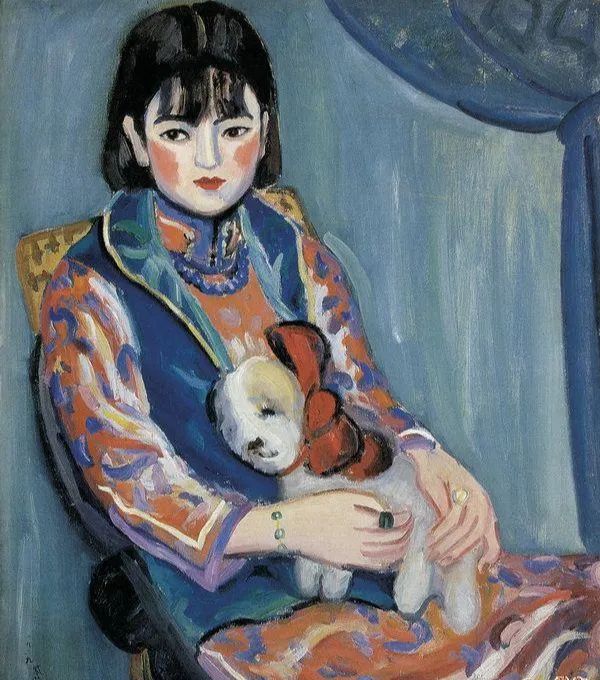6,少女像 关紫兰 1929年 布面油画 90×75cm 中国美术馆藏5,自画像
