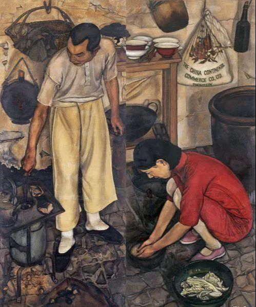 布面油画 69×73cm 中国美术馆藏6,少女像 关紫兰 1929年 布面油画 90