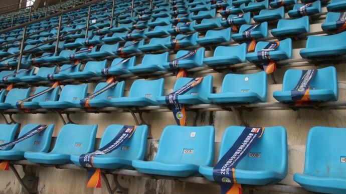 果然视频|实探中超苏州场地：部分座位席被“封印”，因为这原因