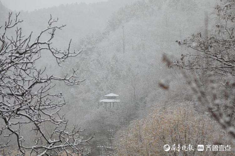 今冬济南首场降雪已抵达！九如山、跑马岭等景区银装素裹