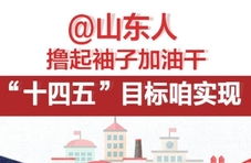 长图壹站｜@山东人 撸起袖子加油干，“十四五”目标咱实现