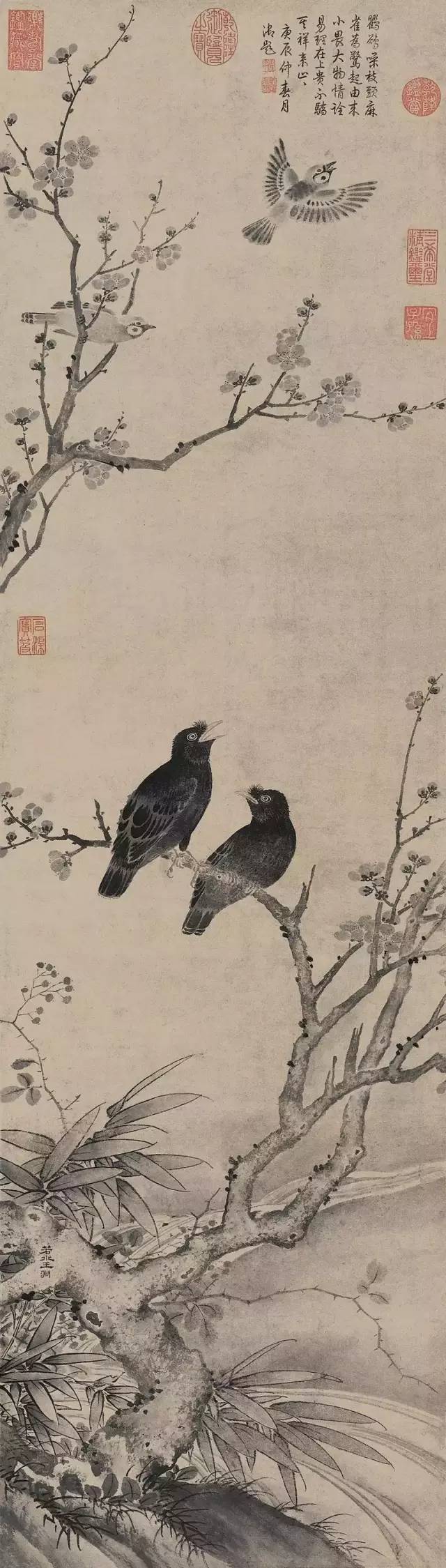 元代花鳥畫家王淵作品欣賞