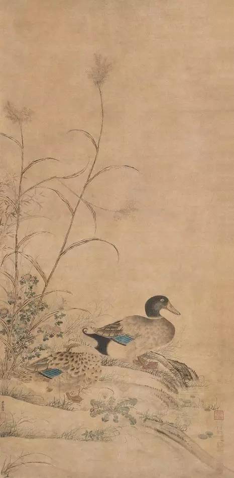 元代花鸟画家王渊作品欣赏