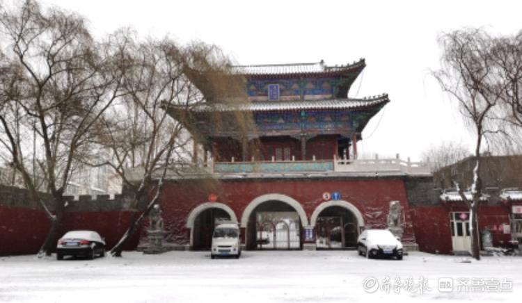 沂水县诸葛镇的雪景，美得古香古色