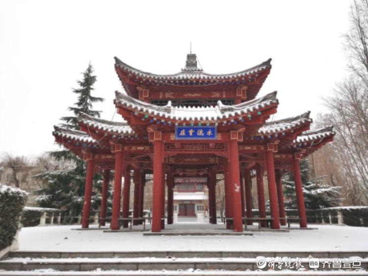 沂水县诸葛镇的雪景，美得古香古色