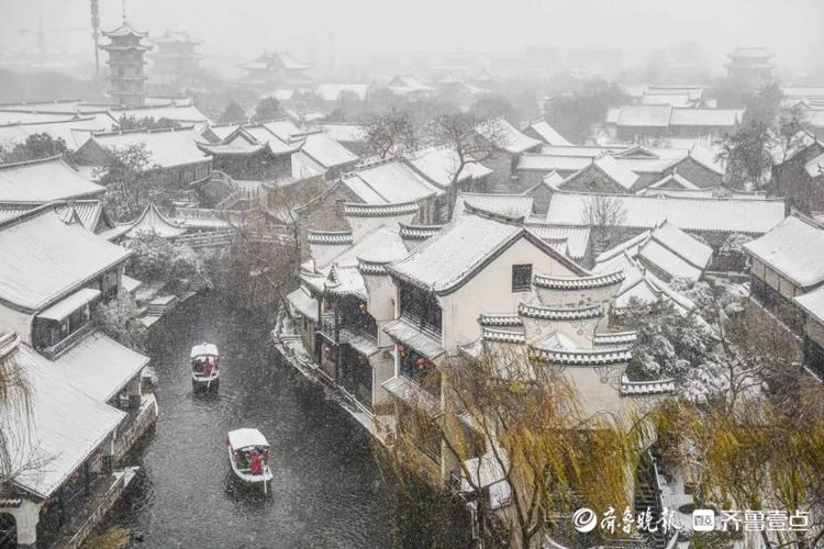 来台儿庄看雪景，感受南北文化八种风格的静美