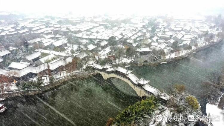 来台儿庄看雪景，感受南北文化八种风格的静美