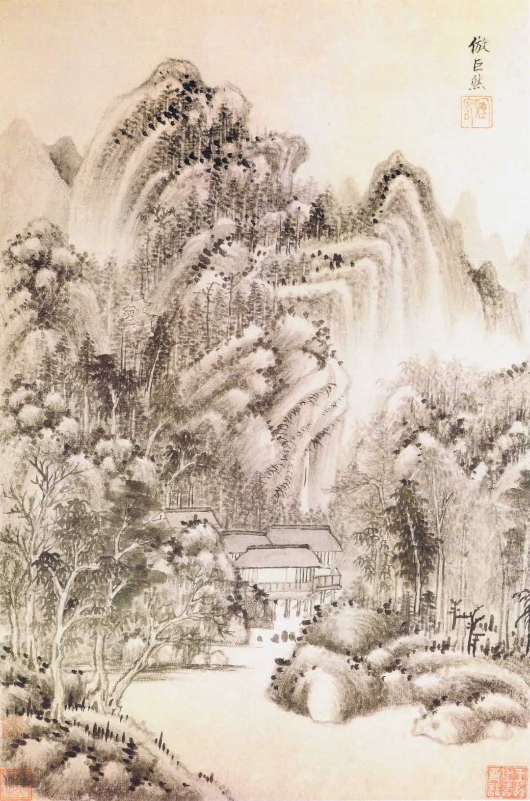 清初四王高清山水画欣赏之王时敏