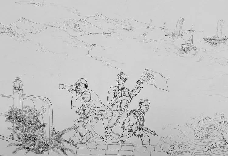 南昌起义的儿童简笔画图片