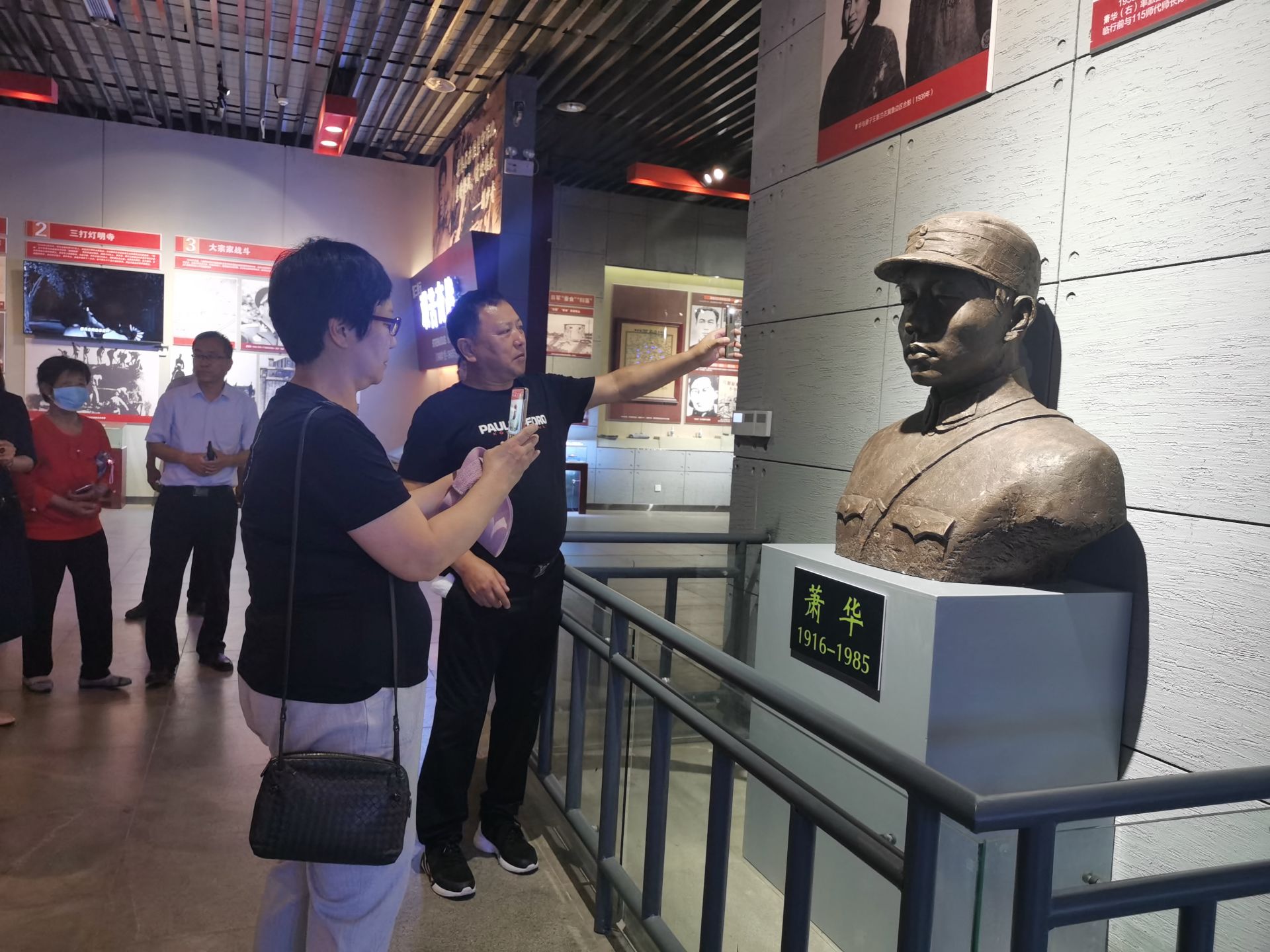 大孙爱国主义教育纪念馆,冀鲁边区革命纪念园等地进行实地参观