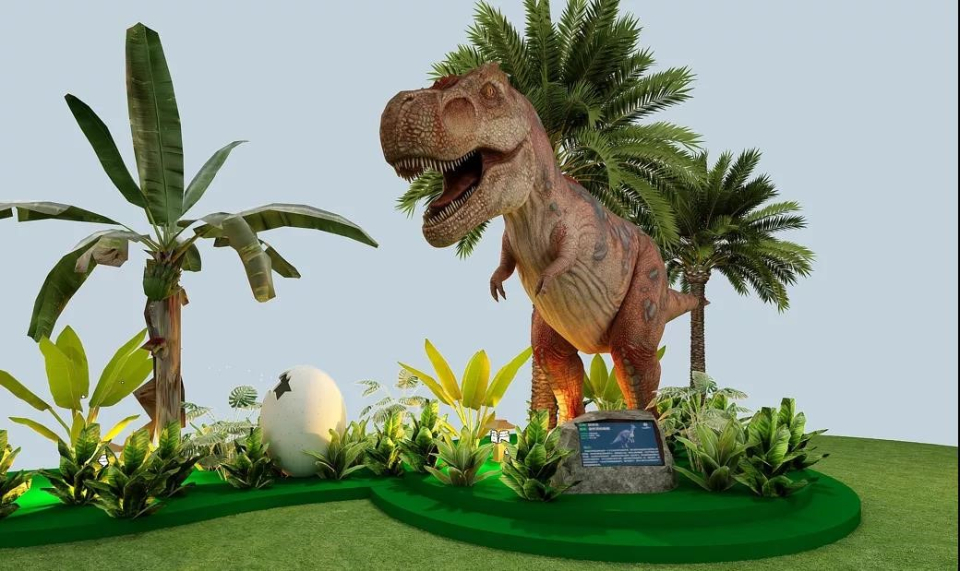 教育,互动,游乐为一体,将历史,自然,教育融入其中,打造超大型仿真恐龙