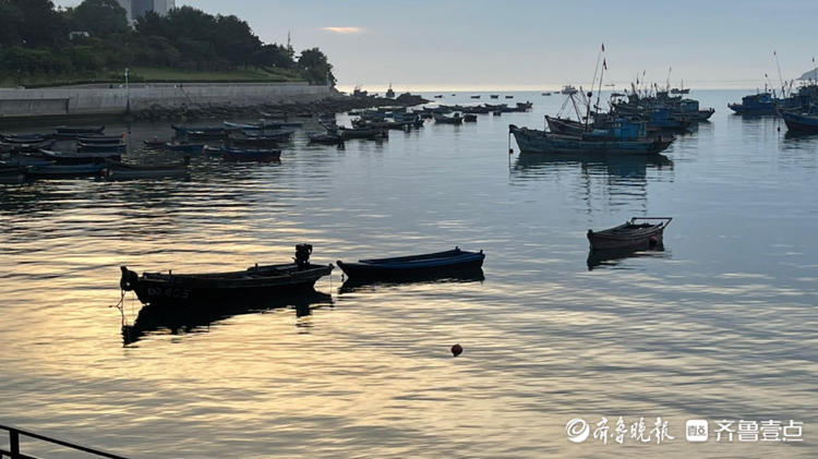 开海啦！威海码头多艘渔船整装待发，跟情报员迎接大船归来！