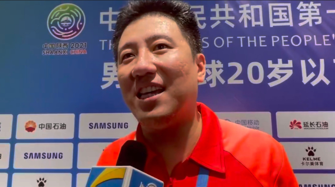 山东U20男排战胜浙江获全运会冠军，主教练张震宇：感谢队员