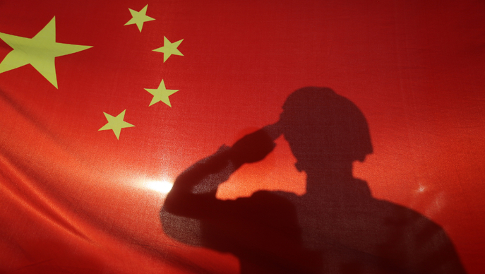 我和国旗合影