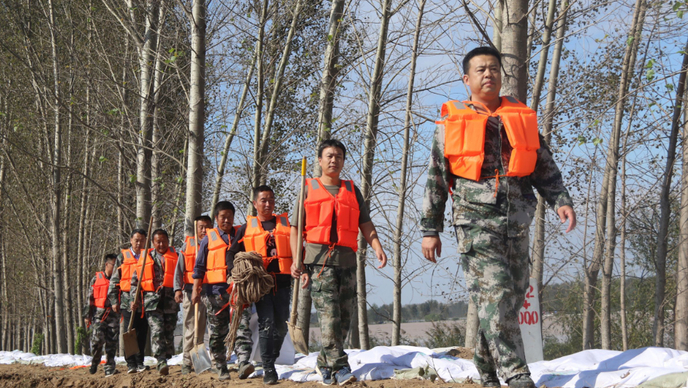 新闻镜头：防汛一线滨州乔庄人