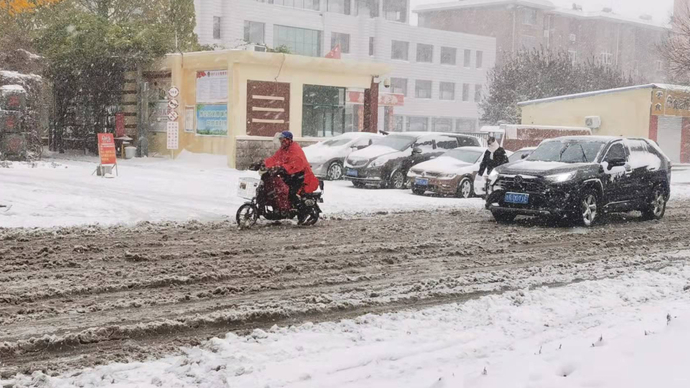 壹直播丨记者直击，德州今冬首场暴雪来临