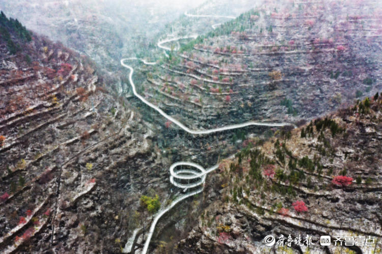 壹点图集｜初雪！潭溪山漫天雪花，这是一场深秋与初冬的相会