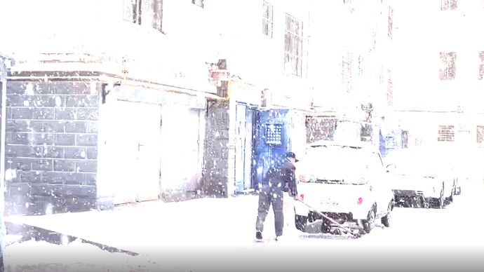 滨州迎来入冬首场降雪，整座城市银装素裹