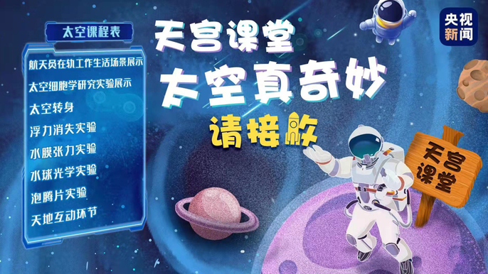 壹直播丨天宫课堂 太空真奇妙