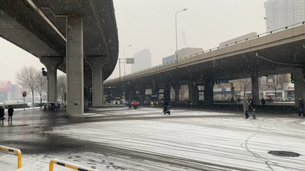 #瑞雪兆丰年，你那里下雪了吗？#泉城济南下了雪