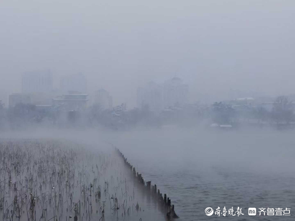 情报站|烟波浩渺宛如仙境！雪中的济南大明湖有多美？一起看看吧