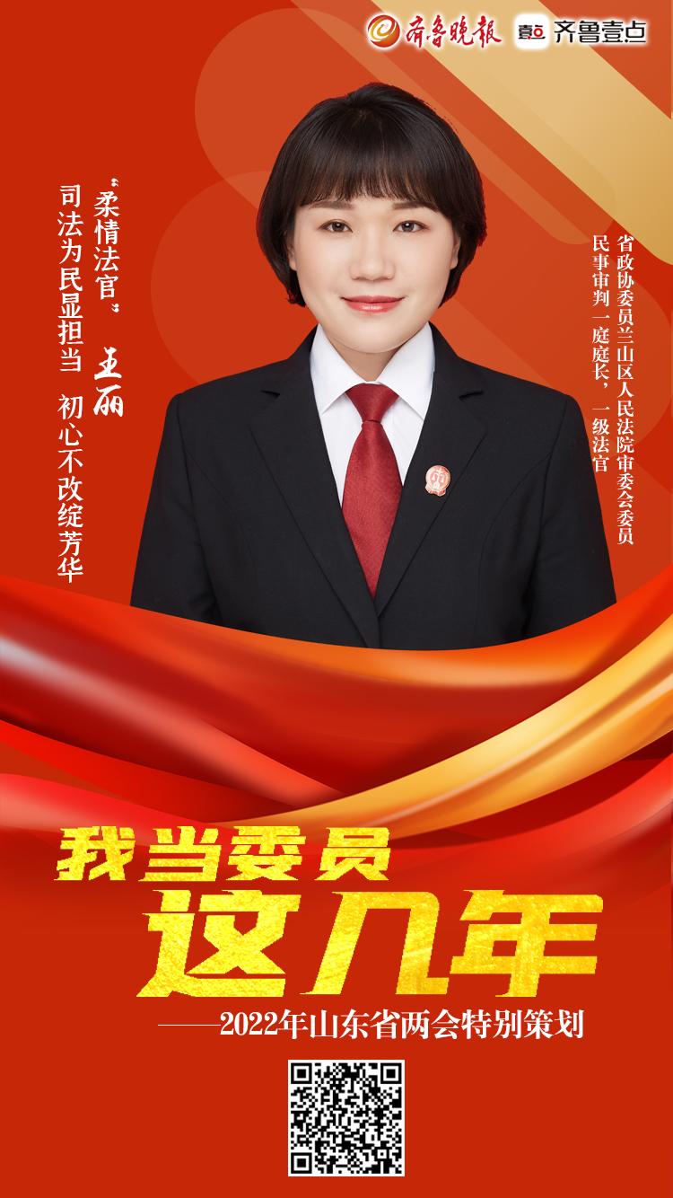 海报|我当委员这几年：“柔情法官”王丽