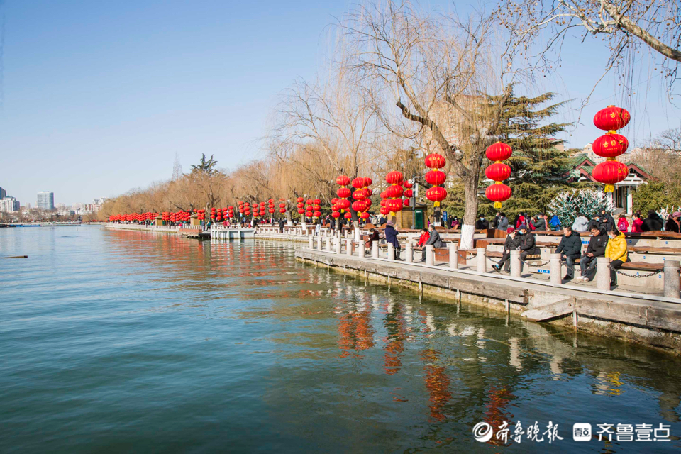 壹粉过大年|灯笼高高挂！济南天下第一泉风景区，红火热闹年味浓